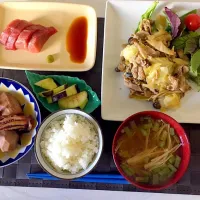 朝ごはん❇︎マグロと水茄子は頂き物で( ´ ▽ ` )|teruさん