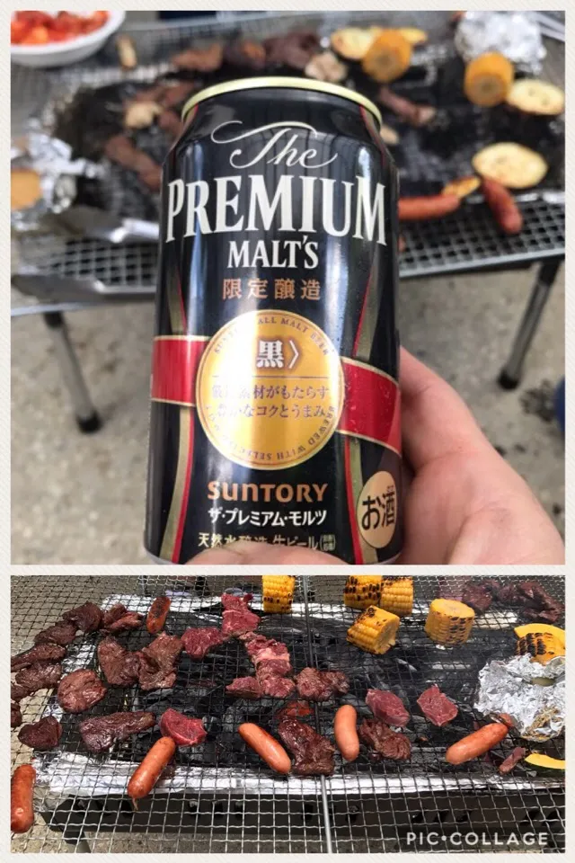 恒例のBBQと限定醸造のプレミアムモルツ❗️ ৎ꒰ ¯ิ̑﹃ ¯ิ̑๑꒱ુ ୭✨|サソリさん