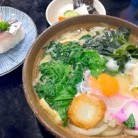 日南市 かおる屋の鍋焼きうどん&魚ずし|渡辺誠さん