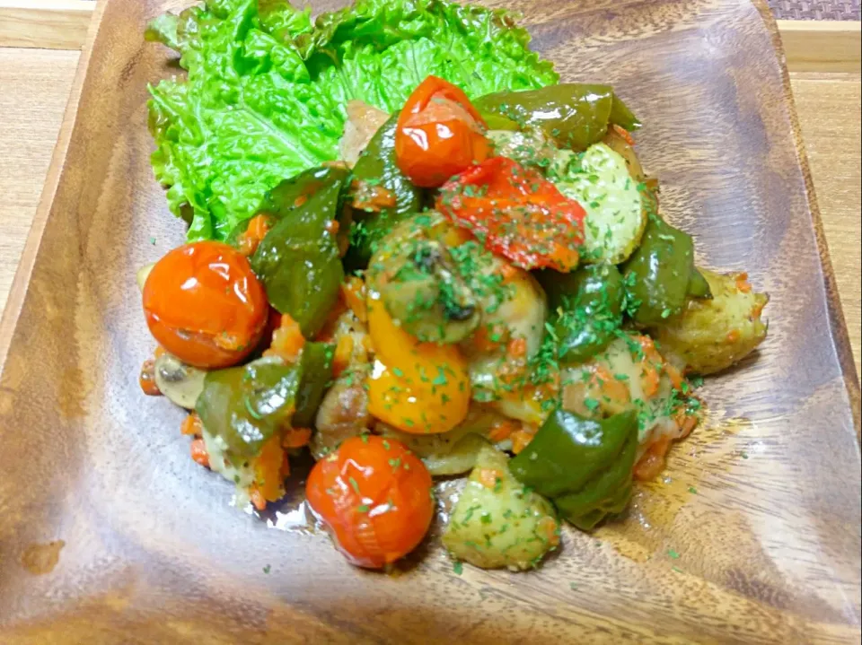 鶏肉と野菜のチーズグリルオーブン焼き|vege食堂さん