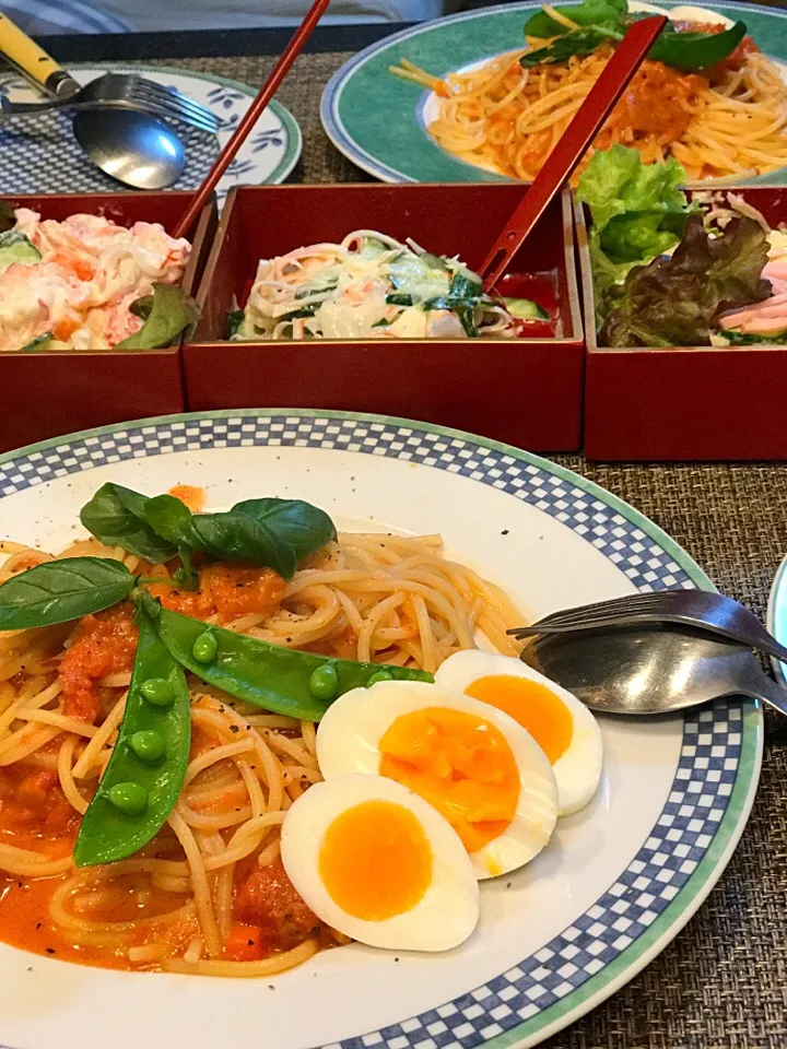 パスタソースは市販品
マスカルポーネ入り|シュトママさん