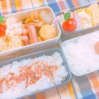 Snapdishの料理写真:兄・弟弁当|いちごチョコさん