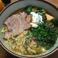 Snapdishの料理写真:マルちゃん正麺🍜、味噌味❗️(ˊo̶̶̷ᴗo̶̶̷`)੭✧✨