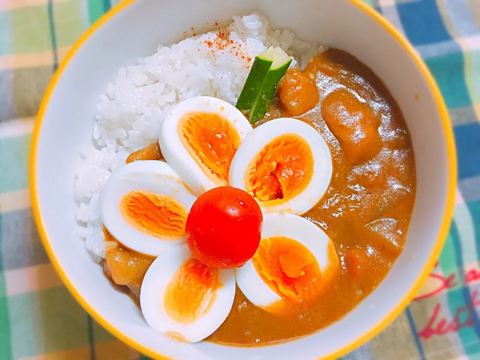 カレーライス弁当🍛🍛|いちごチョコさん