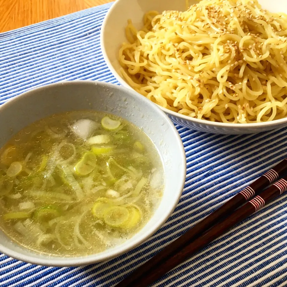 ざるラーメン ネギ塩ダレ|もなかさん