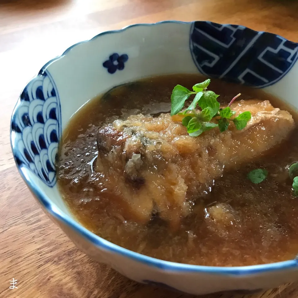 鰤のみぞれ煮|まる(丸大豆)さん