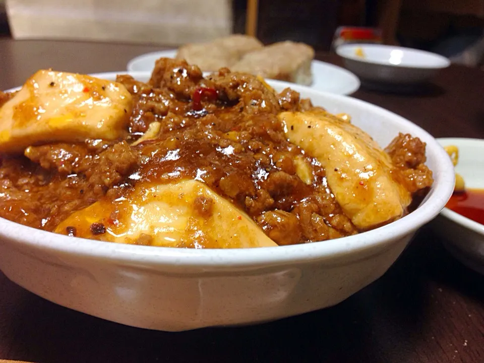 麻婆豆腐丼|こんこんさん