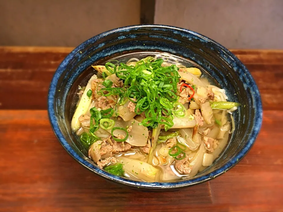 牛肉と山ウドのきんぴらそうめん2|半田手延べそうめんの店 阿波や壱兆さん