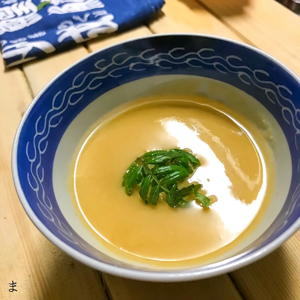 新玉ねぎと雲丹のすり流し|まる(丸大豆)さん