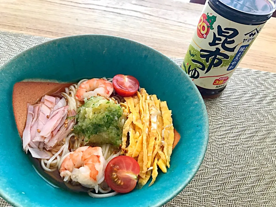 胡瓜と大根と生姜のこぶおろしで☆和風冷やし中華うどん☆|meirecipeさん