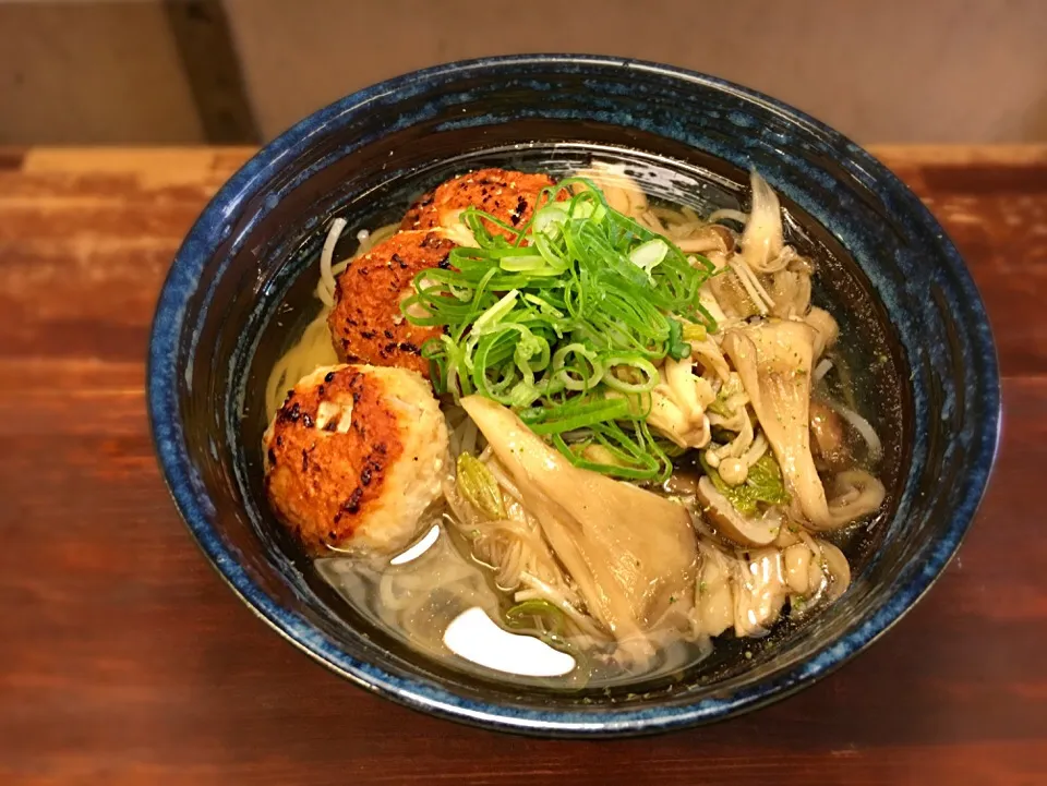 山ウド入り 鶏つくねの黒酢きのこ冷しあんかけそうめん1|半田手延べそうめんの店 阿波や壱兆さん