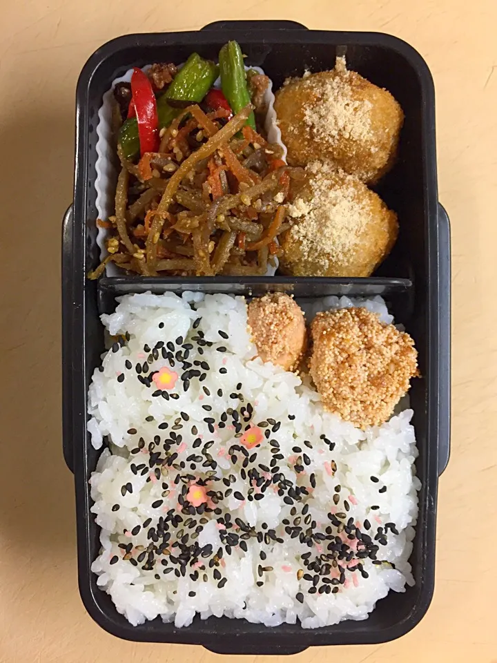 Snapdishの料理写真:お弁当／男子高校生|nayutaさん