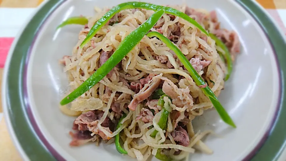 牛肉と切り干し大根のしょうが炒め|よっしー(=^ェ^=)さん