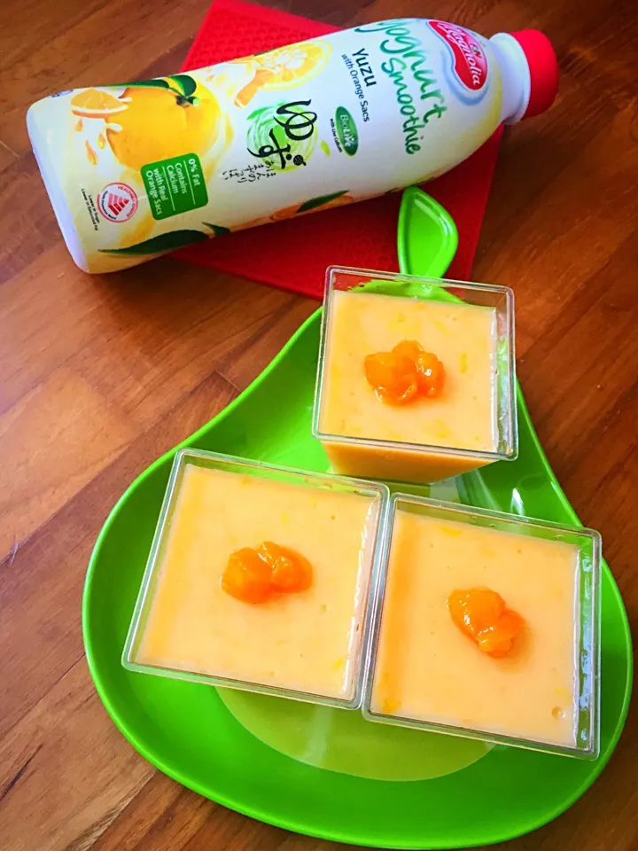 yoghurt Smoothie with pure fresh mango jelly|Tari's Kitchenさん