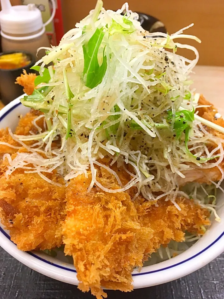 ข้าวหน้าเนื้อไก่ชุบแป้งทอด ガツ盛り野菜のチキンカツ@ที่ญี่ปุน ร้าน KATSUYA かつや|akiさん