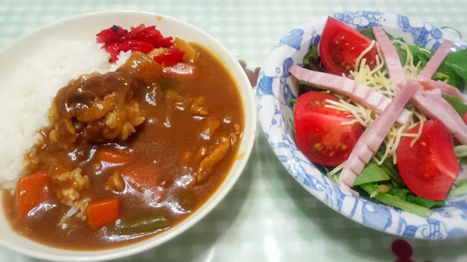 普通のカレーライス😊
家内がゴールデンウィークの疲れか？風邪でダウン。次男が作った晩ごはん😊😊|Mitsuhiro.Sさん