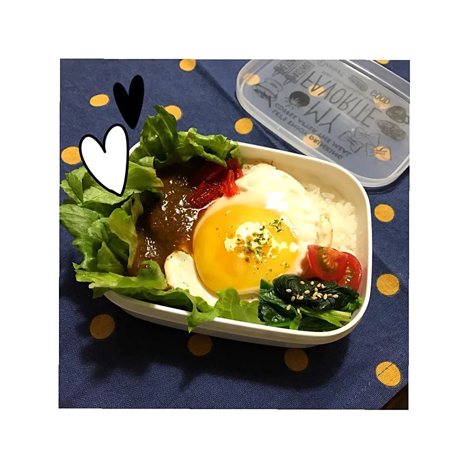 目玉カレーお弁当|まゆさん