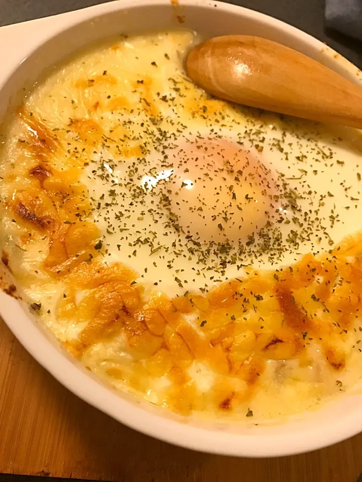 Snapdishの料理写真:おからパウダーと豆乳のグラタン#糖質制限|どすきり あいこさん