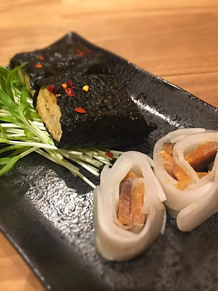 へしこの大根巻き 木綿豆腐の磯辺焼き|アリエッティさん