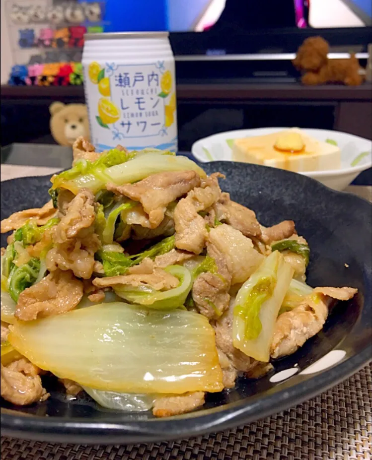 Snapdishの料理写真:豚肉白菜炒め✨|ゆかりさん