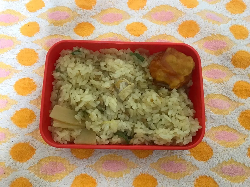 #しぇい飯 #久々弁当 #あさりとタケノコの炊き込みご飯|しえいさん