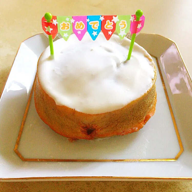 Snapdishの料理写真:✩ペットと食べられるケーキ🎂|くぅさん