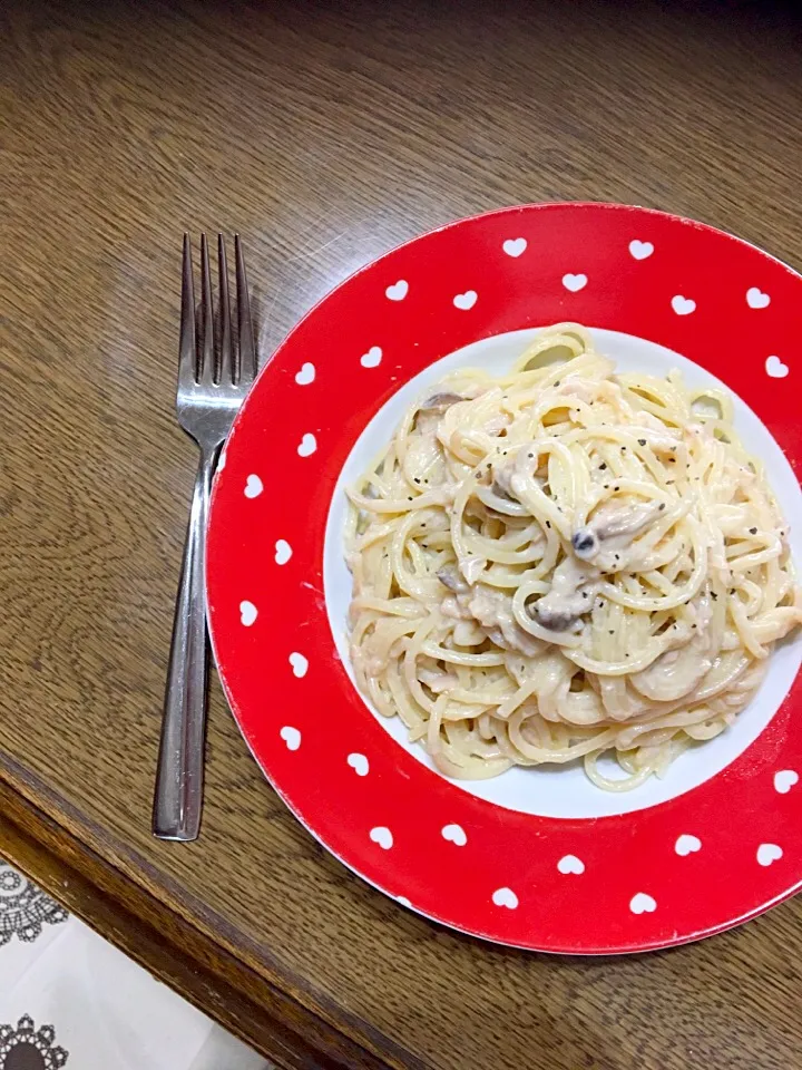 ちょー美味しかったツナクリームパスタ（やっぱり分量大事、ガーリックも）|yu chanさん