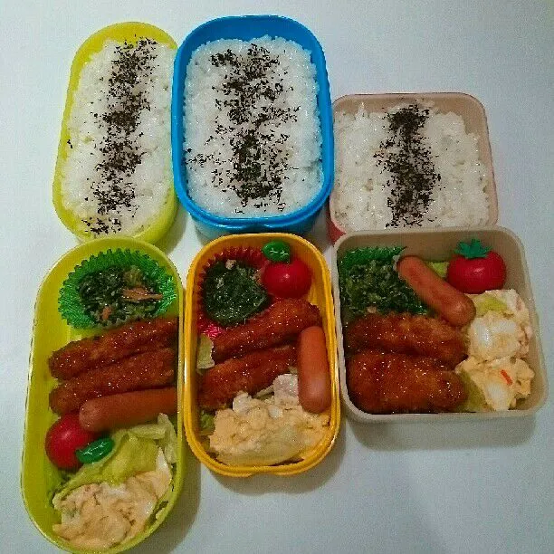 5/10(水)の3人弁当🍱|ふみぃさん