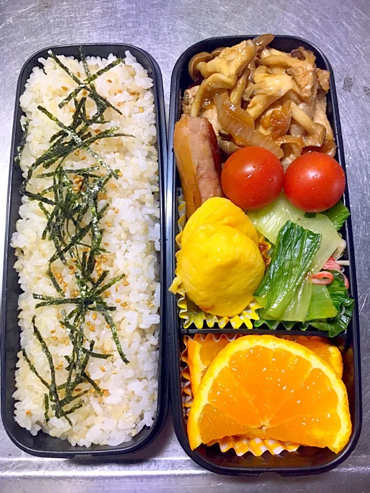 豚焼肉弁当#息子弁当 #高校生男子弁当|友美さん