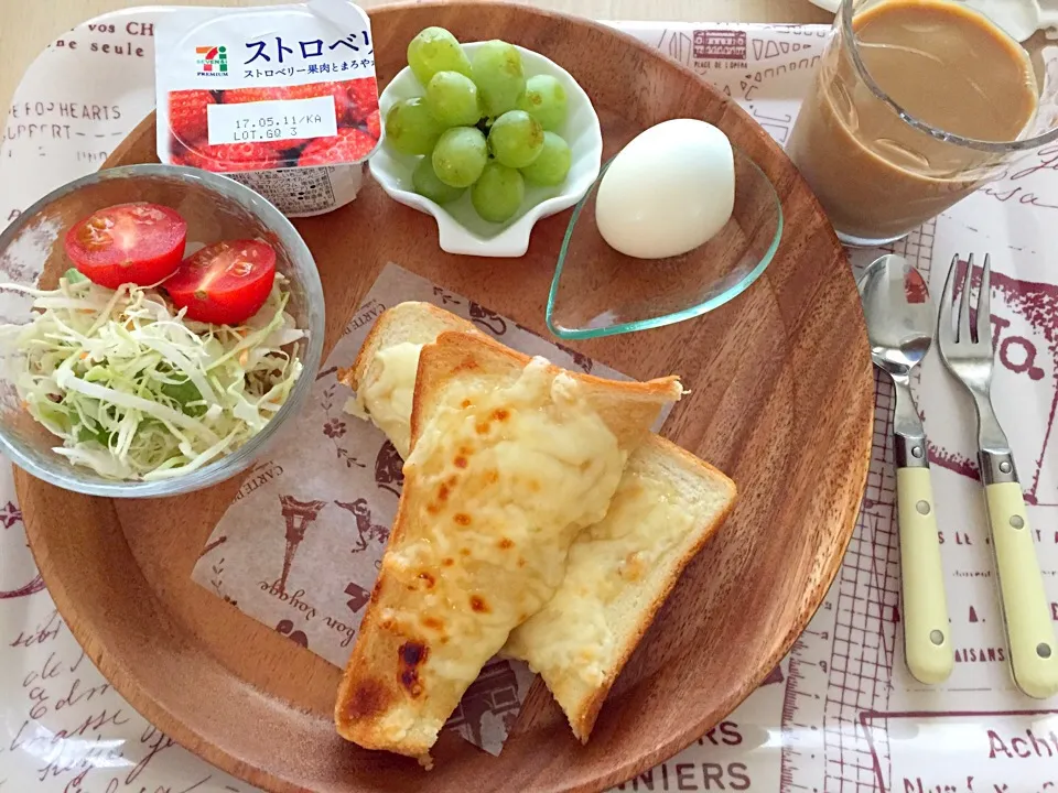 #ワンプレート朝食|お豆さん