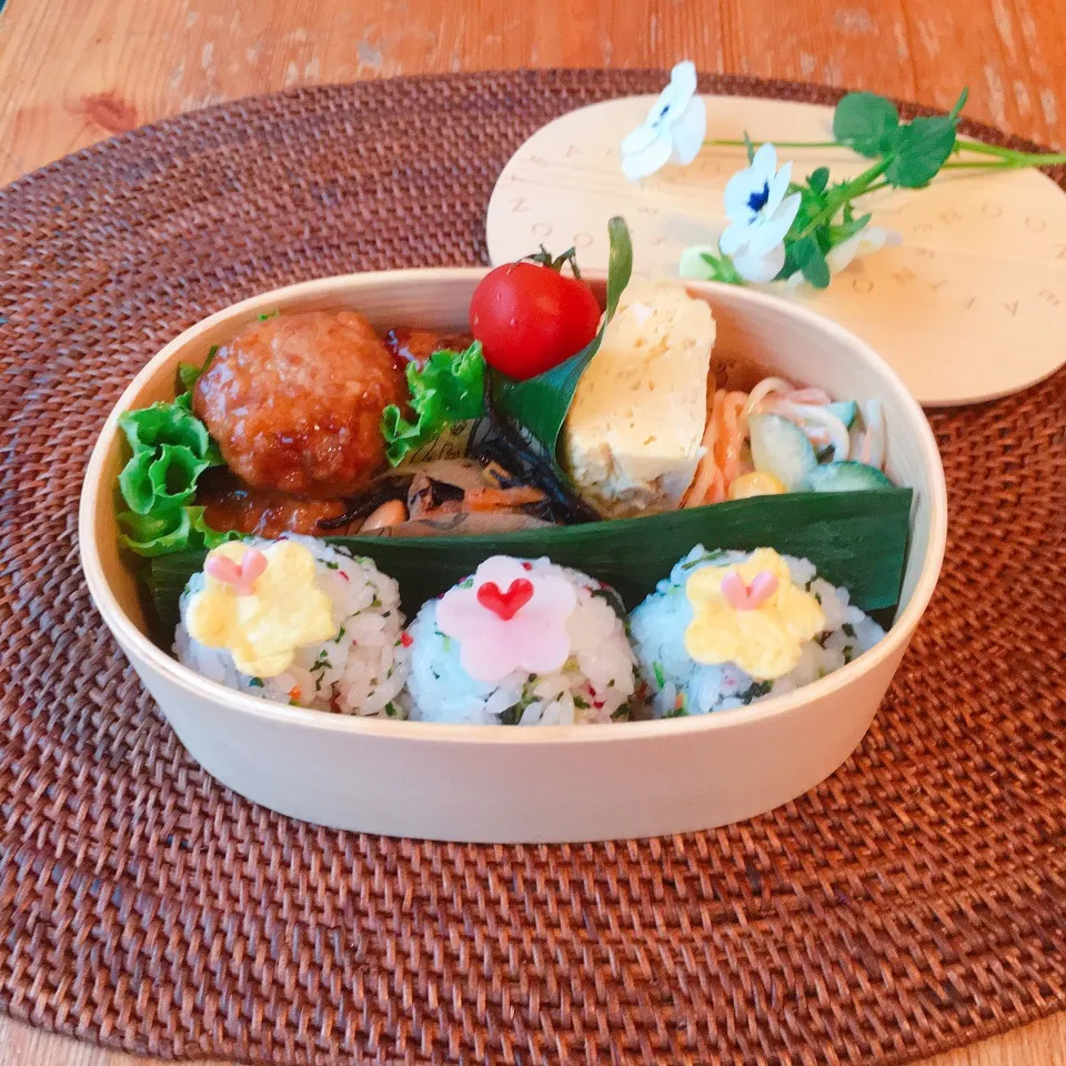 Snapdishの料理写真:おむすびのお弁当|Mikaさん