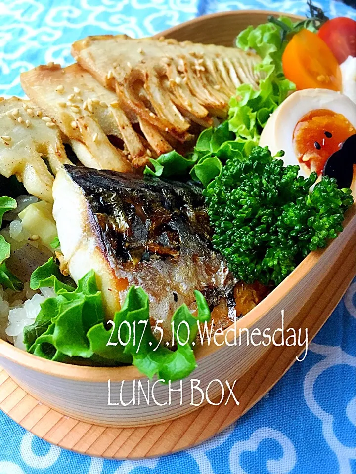 #鯖の塩焼き弁当#筍キンピラ弁当|310satoさん