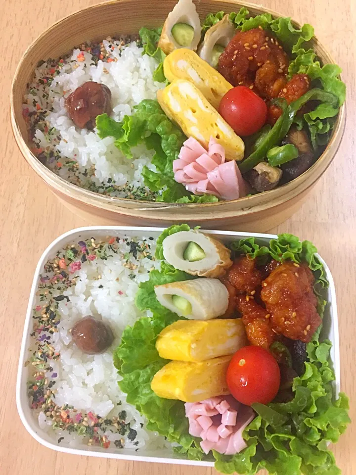 #曲げわっぱ弁当#旦那弁 #後輩弁|えりこさん