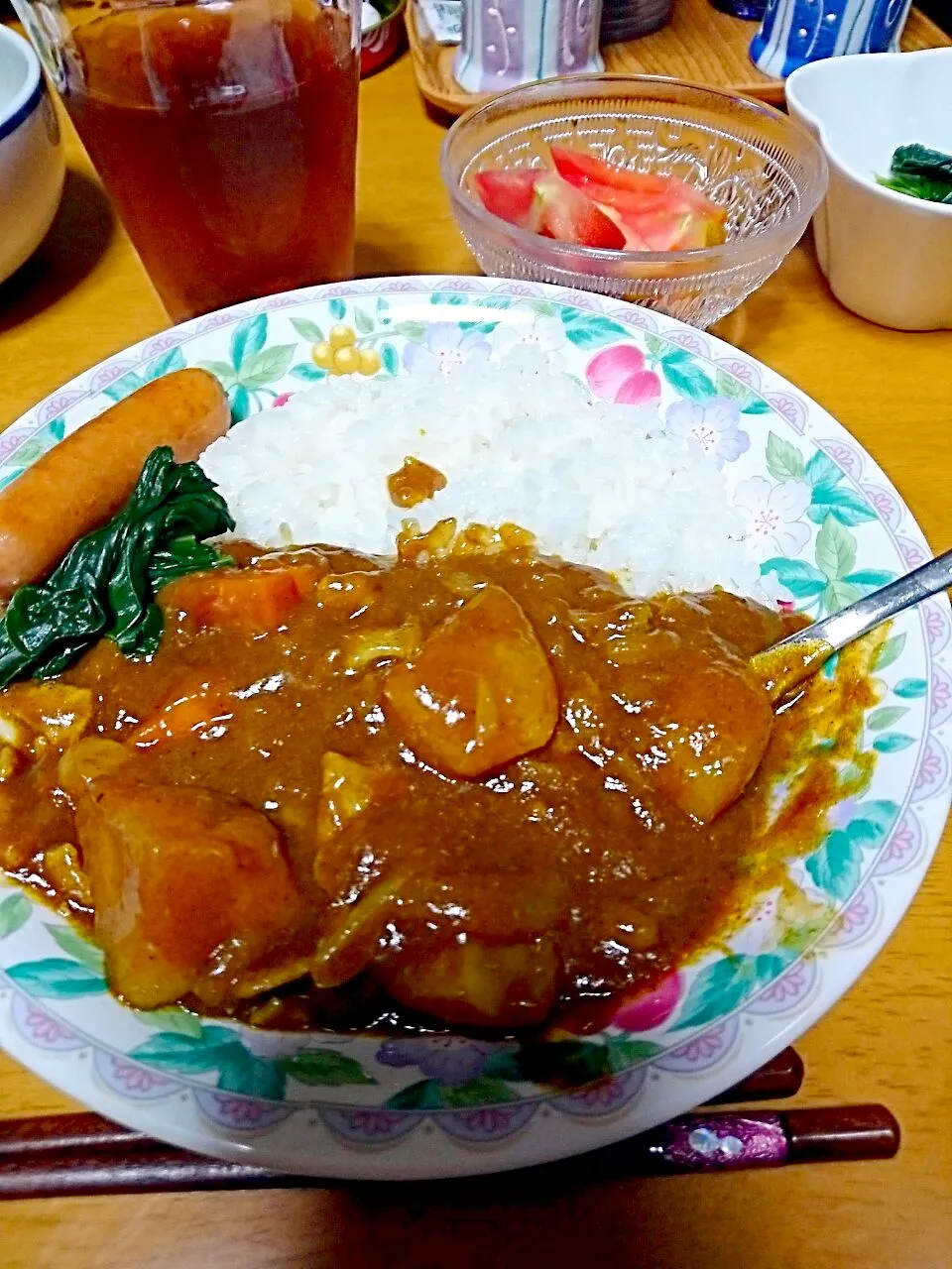 夕食🎵義父のカレー🎵|しまだ ちえこさん