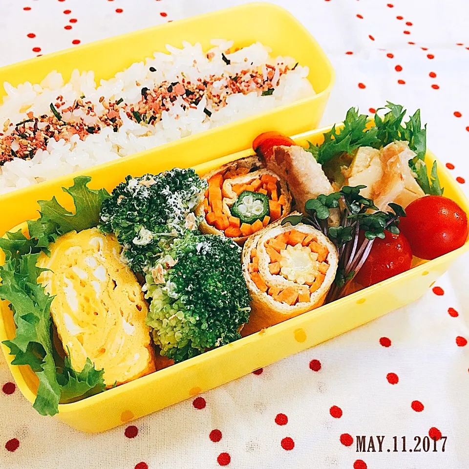 野菜巻き＆肉巻き弁当 #お弁当 #お弁当記録 #弁当|momo31omomさん