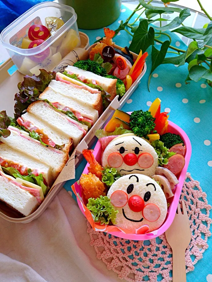 アンパンマンなサンドイッチ弁当☆#お弁当 #キャラ弁 #お子さまごはん #サンドイッチ #サンドイッチ弁当 #幼稚園弁当 #アンパンマン弁当 #アンパンマン #親子遠足のお弁当❣️|Ayumi Furukawaさん