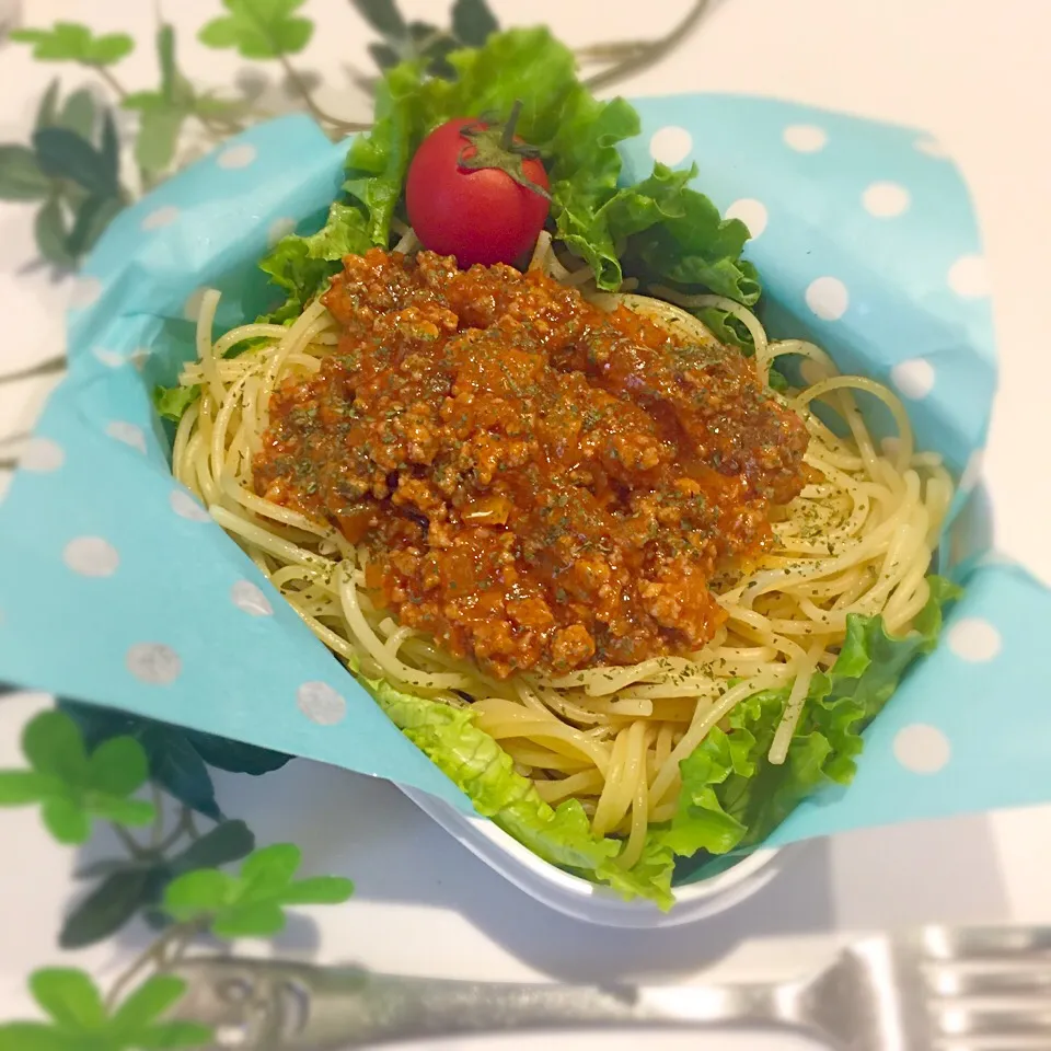 ミートソーススパゲッティ弁当🍝|sakyu☆さん