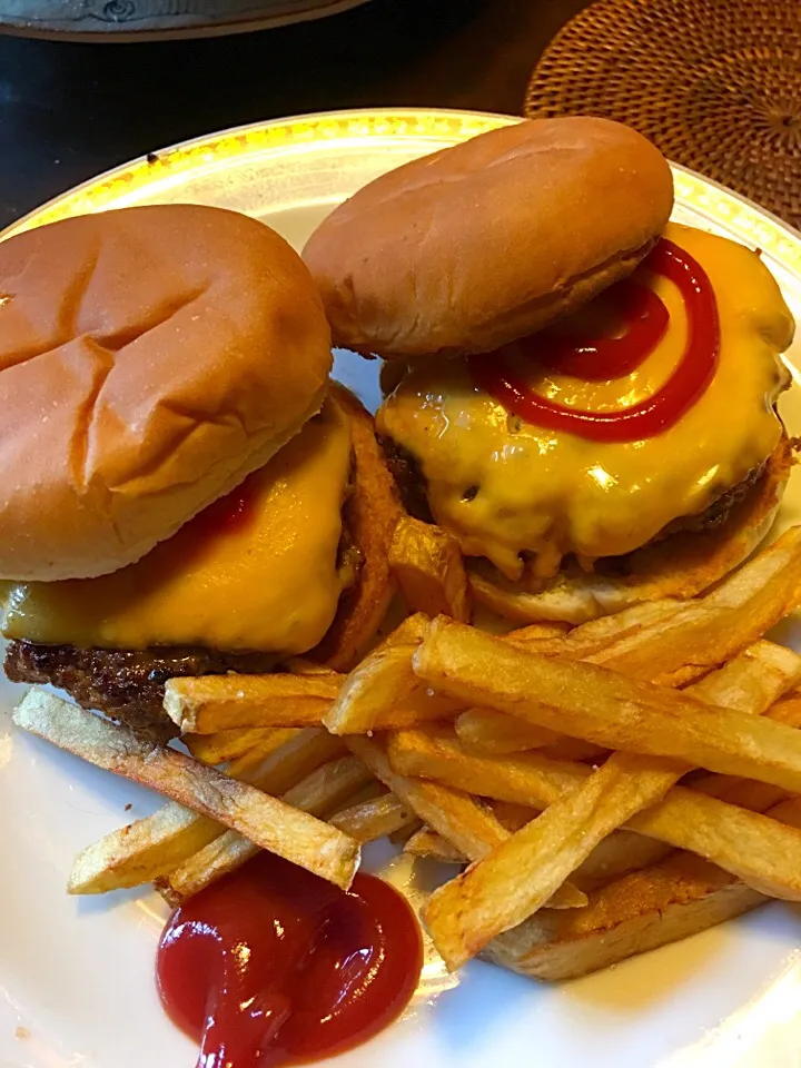 Burgers and fries #burgers|lauren shannonさん