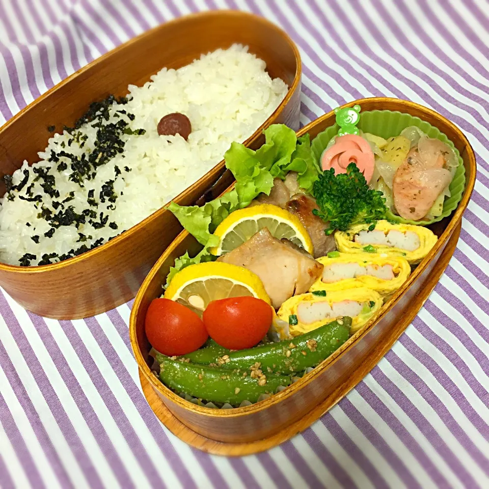 Snapdishの料理写真:5/12 高校男子のお弁当|おおけいさん