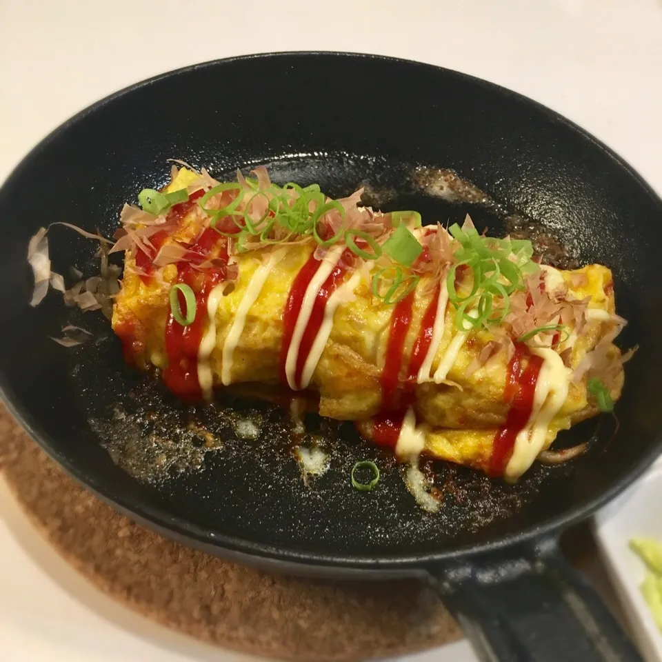 Snapdishの料理写真:もやしのとん平焼き|adriablueさん