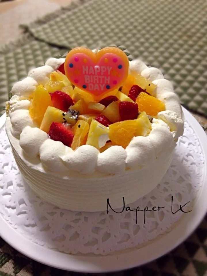 フルーツbirthdaycake|🍴ナッペKさん