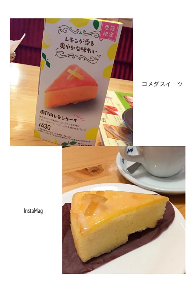 コメダスイーツ「瀬戸内レモンケーキ🍋🍰」季節限定😋|アライさんさん