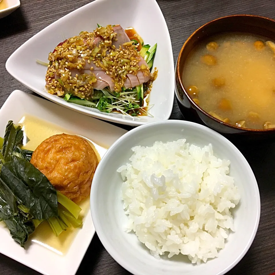 韓国風カツオたたきな夕食|なお。さん