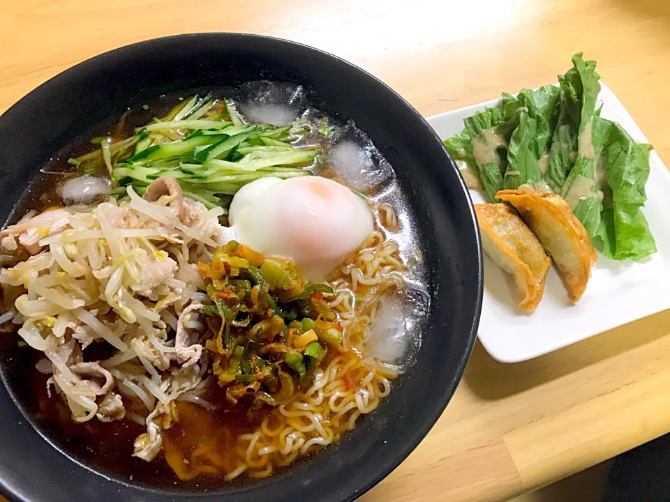 Snapdishの料理写真:#冷やしラーメン晩御飯|ゆりえさん