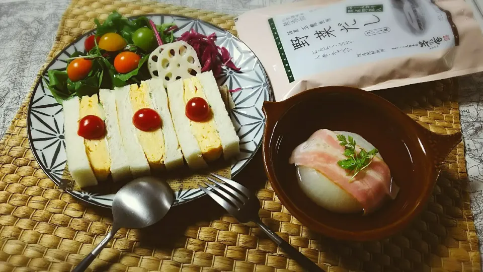 朝ごパン🍞だし巻き玉子サンド❤|キム姉さん