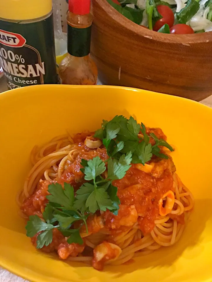 シーフードミックスで♪ペスカトーレ|Hiropanさん