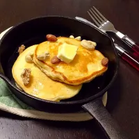 パンケーキで朝ご飯♪|ぺこりっちさん