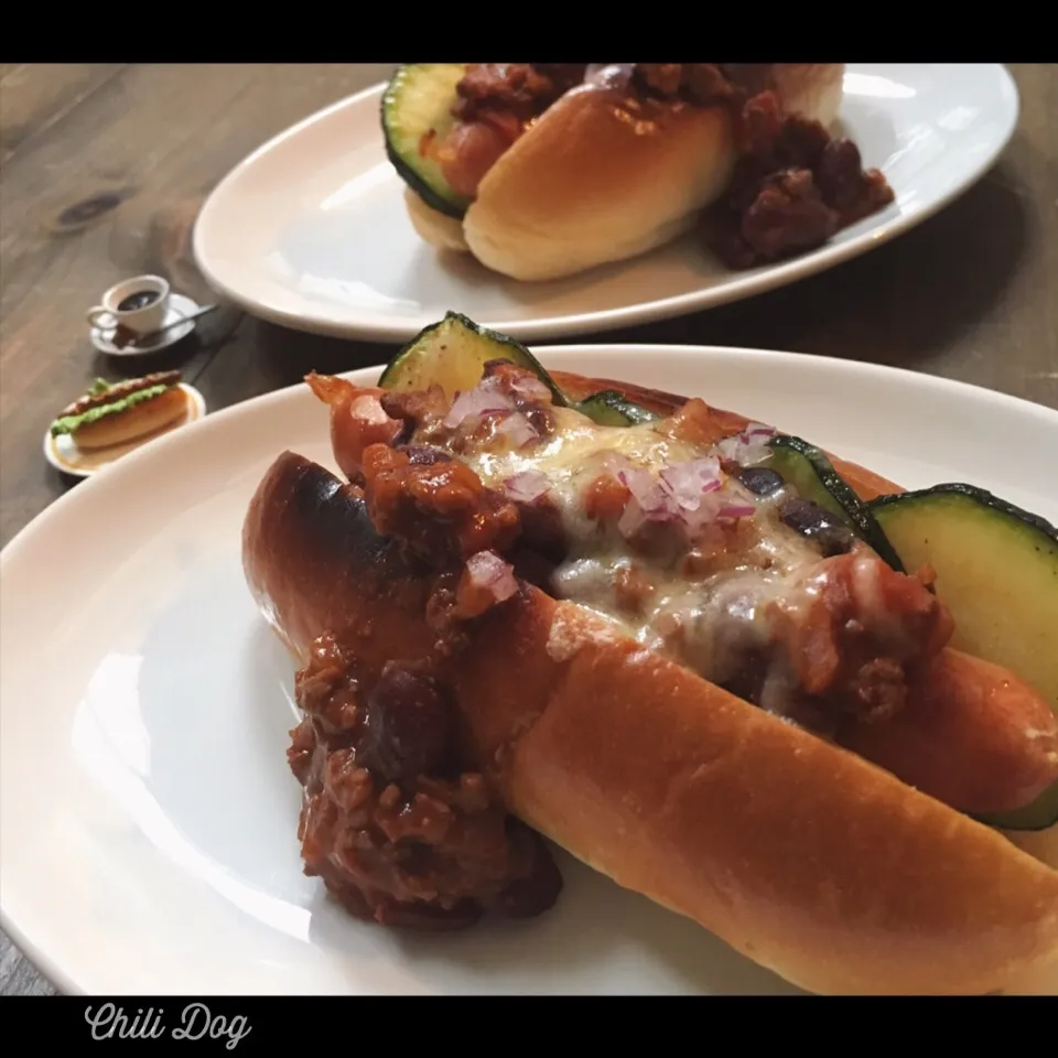 Chili Dog 🇺🇸ʕ-̼͡-ʔ #ナメダチリパーラーセブン vol.1|七海さん