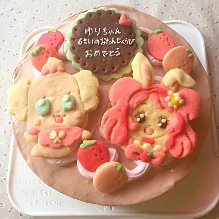 プリキュアのデコレーションキャラクターケーキ#キャラクタークッキー#プリキュア#ペコリン#お誕生日ケーキ #デコレーションケーキ #ケーキ#クッキー#国産小麦粉使用 #チョコケーキ|サント*シャペルさん