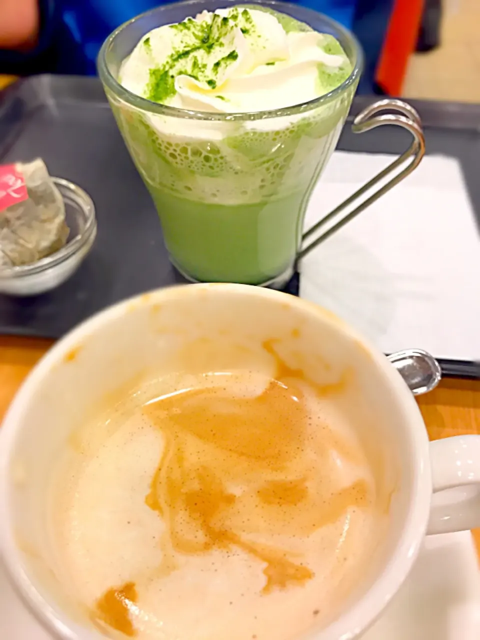 Snapdishの料理写真:宇治抹茶ラテ  ロイヤルミルクティー☕|ch＊K*∀o(^^*)♪さん